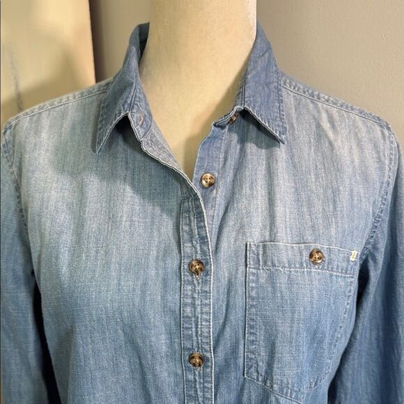 Volcom Sky Blue Denim Shirt - Picture 3 of 9